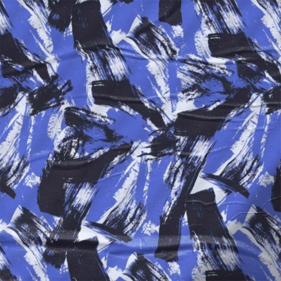This pattern features expressive blue brushstrokes, creating a peaceful and visually pleasing aesthetic. Perfect for infusing a sense of calm into your creative projects or adding a touch of modern sophistication to your interior decor.