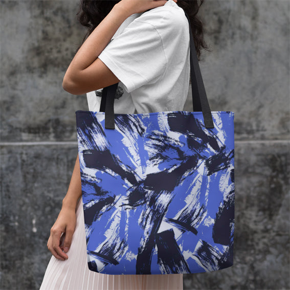This pattern features expressive blue brushstrokes, creating a peaceful and visually pleasing aesthetic. Perfect for infusing a sense of calm into your creative projects or adding a touch of modern sophistication to your interior decor.