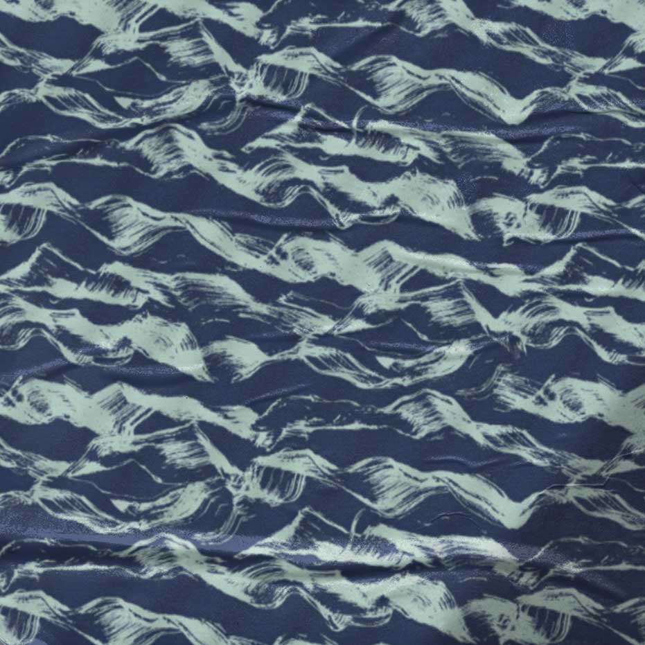 Ocean Vibes, where soothing blues and greens create a serene and refreshing design. This style features wave-like pattern that evoke the calming essence of the ocean. 
