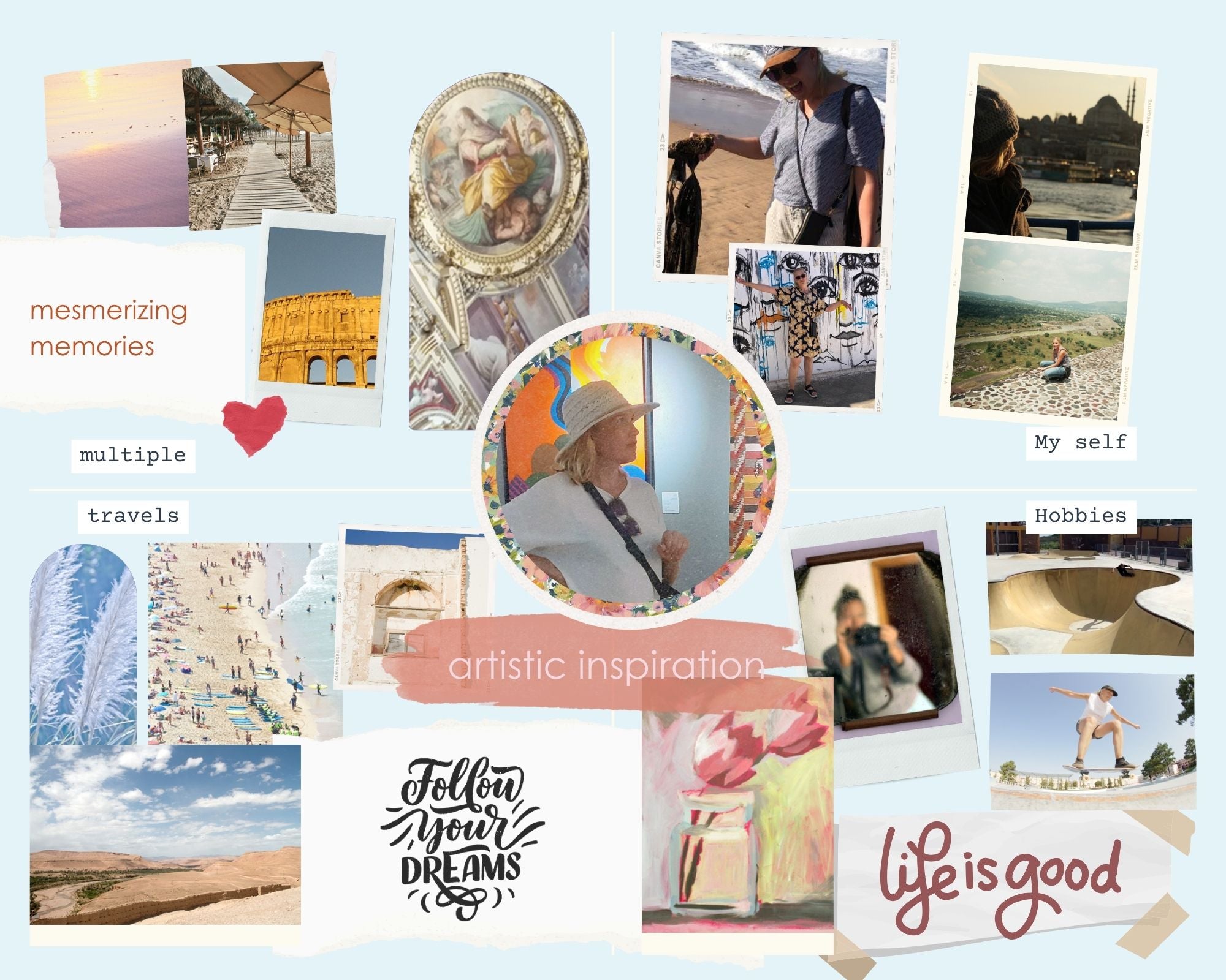 My artistic inspiration as a moodboard
