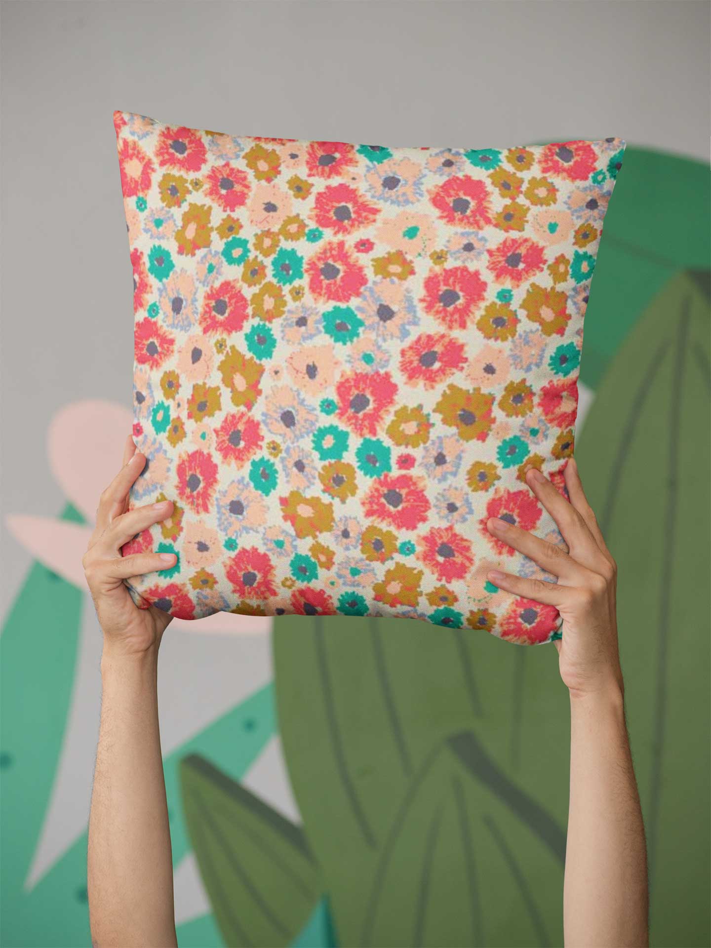 Whether as a focal point or woven into a larger design narrative, Floral Daze design imbues any product with a blooming vitality. Against a backdrop of soft pastel hue, hand painted floral motifs emerge with spirited energy and sophisticated charm.
