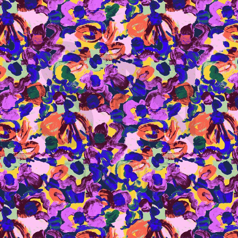 Abstract funky floral surface