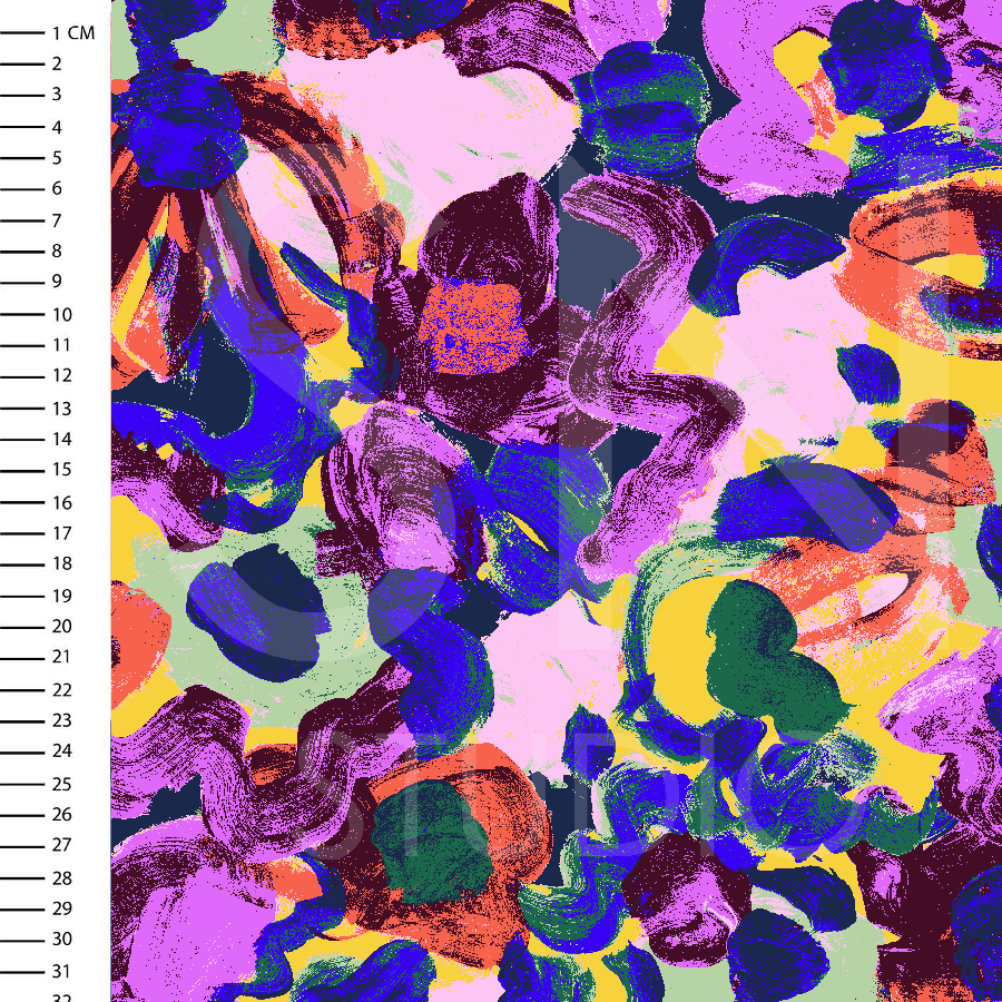 Abstract funky floral surface